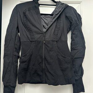 Lululemon Full Zip Reversible Black / Dark Gray Hoodie